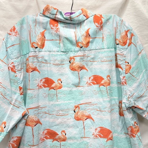 Oliver & Burke Flamingo Button Down Shirt Size XL - Picture 8 of 11